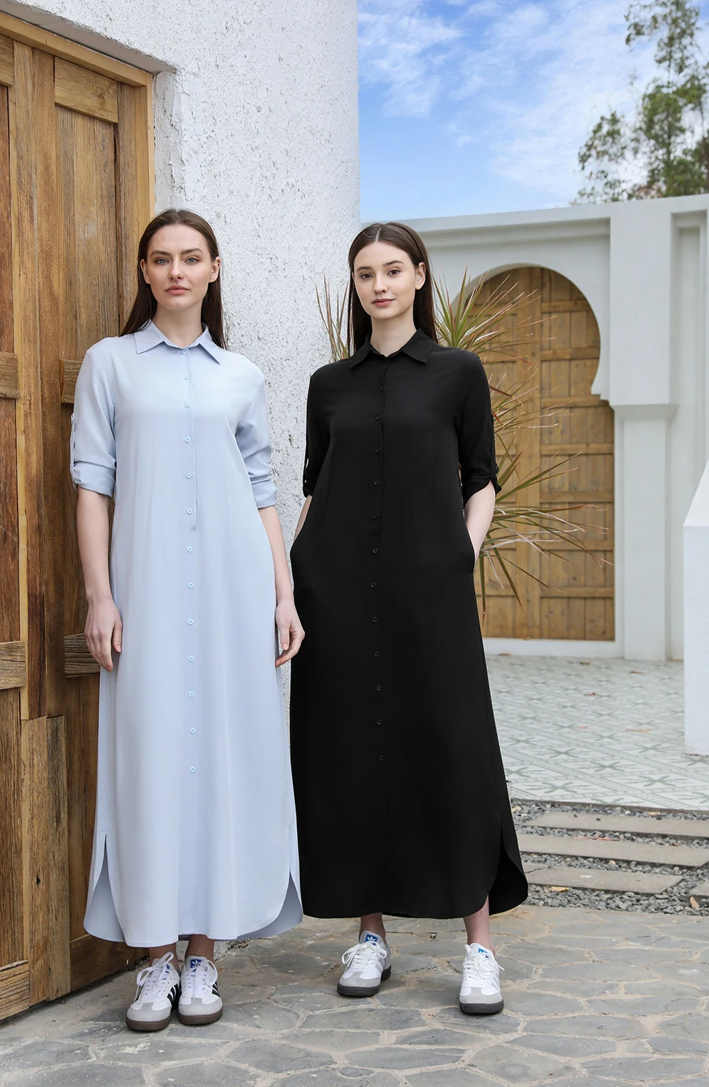 Intentional Living Shop 36 Tencel blouse dress for women with belt