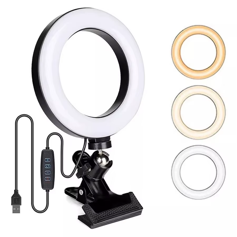 Intentional Living Shop 29 6-inch USB LED ring light for selfies and streaming